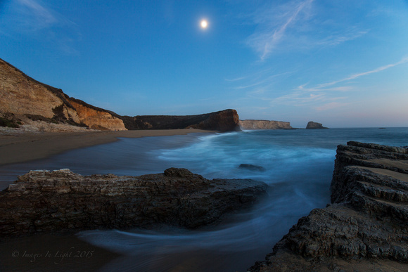 Moon Rise at panther Beach