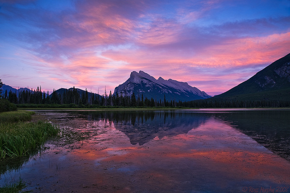 Vermillion Lakes and Mt Rundell